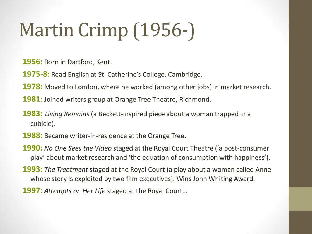 martin crimp 1956