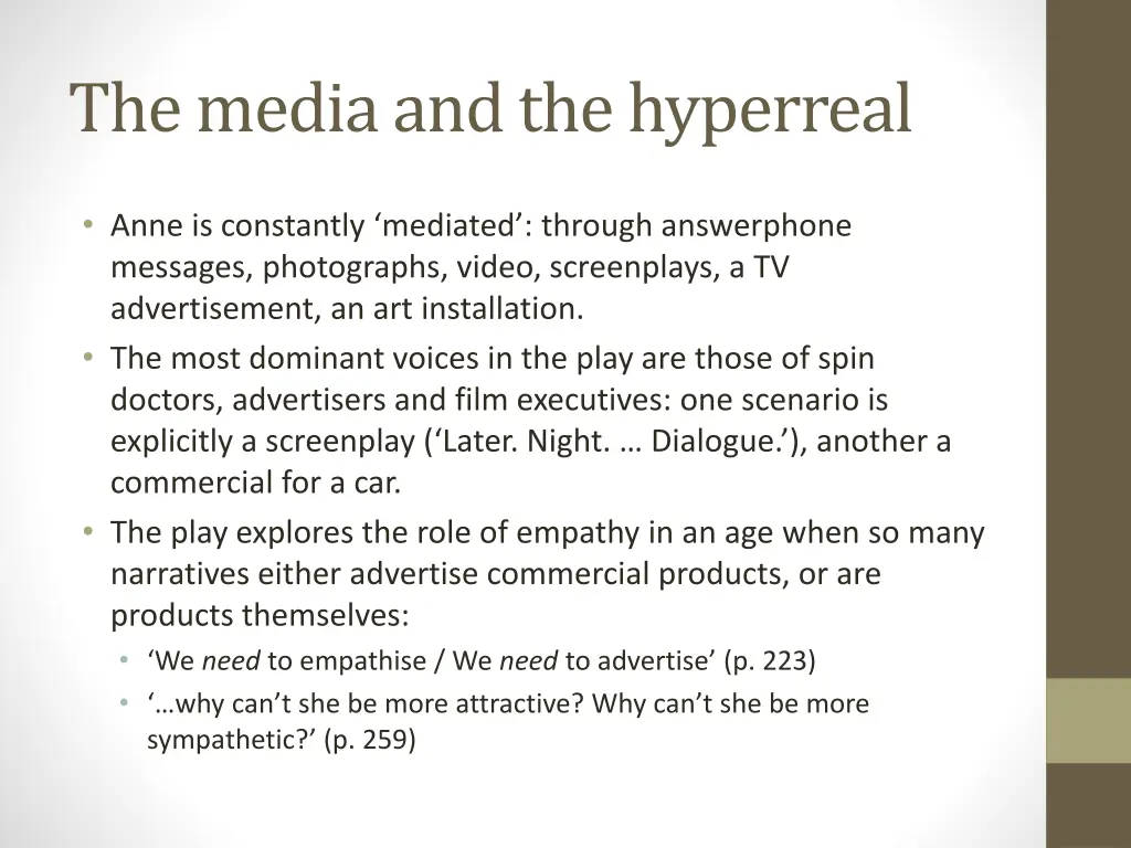 the media and the hyperreal 2