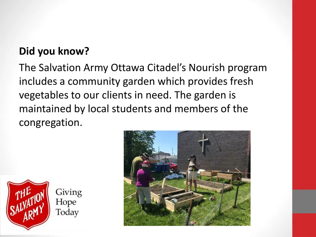 did you know the salvation army ottawa citadel