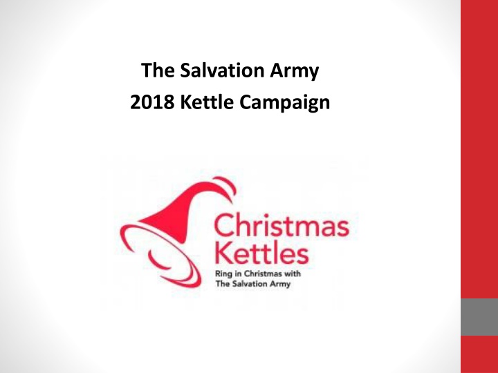 the salvation army 2018 kettle campaign