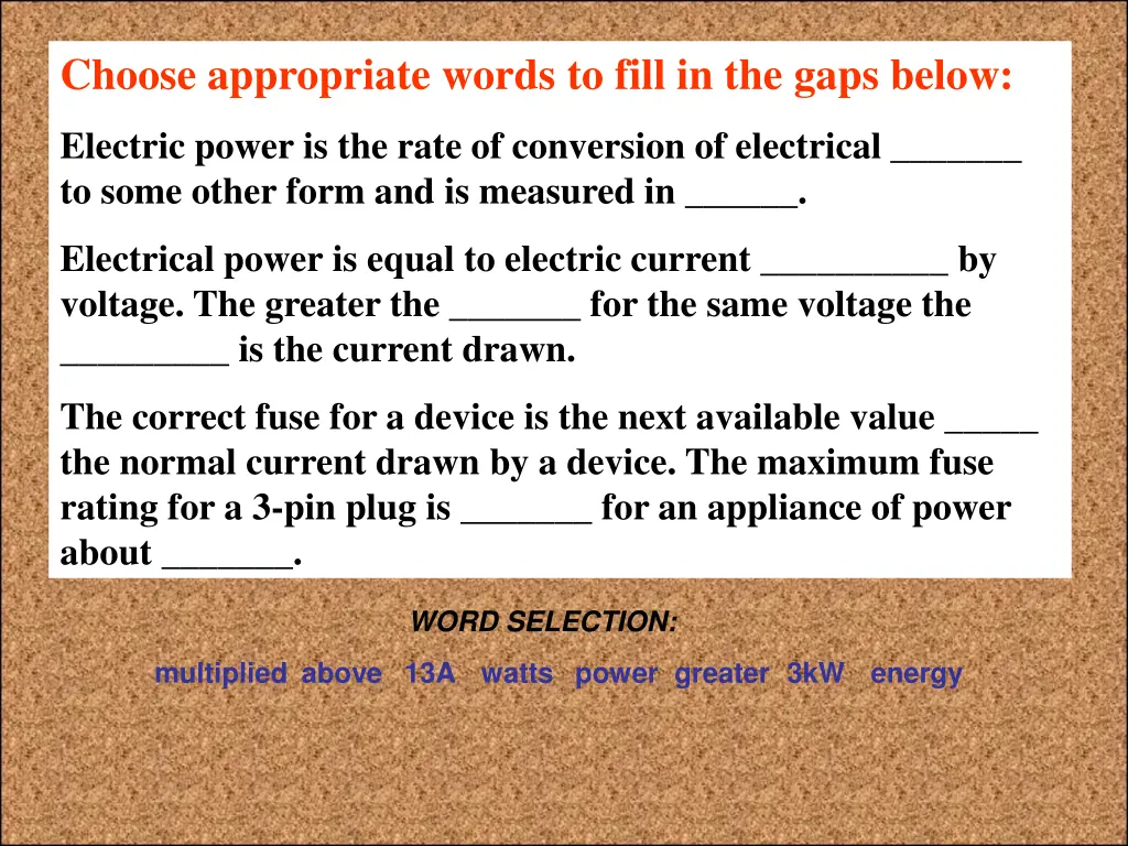 choose appropriate words to fill in the gaps below