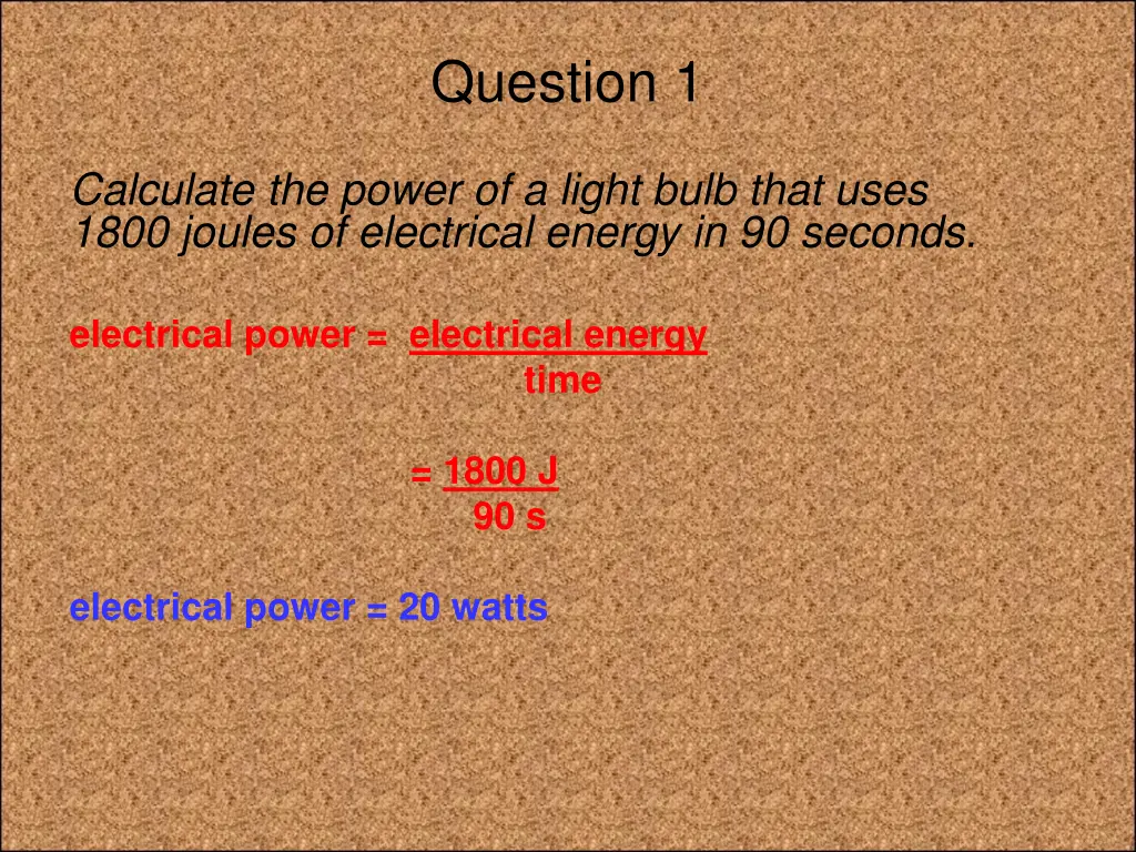 question 1 1