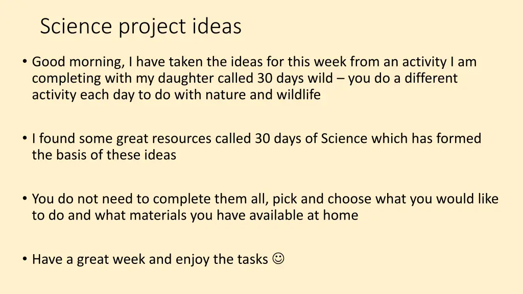 science project ideas