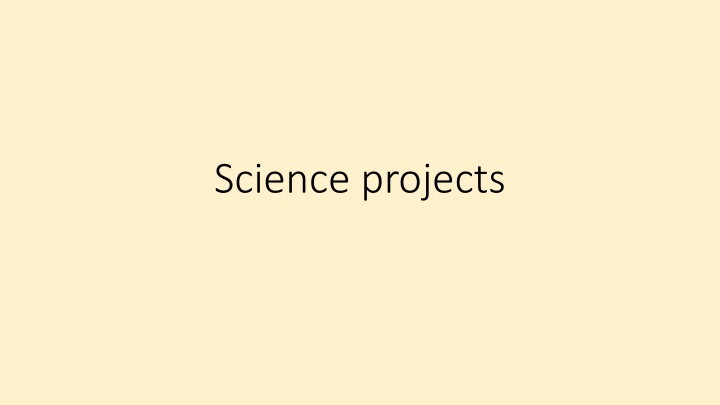 science projects