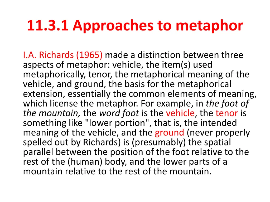 11 3 1 approaches to metaphor 1