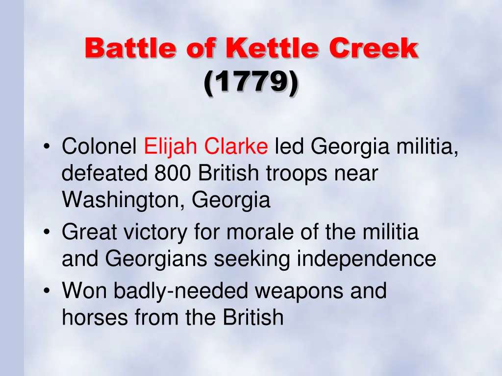 battle of kettle creek 1779