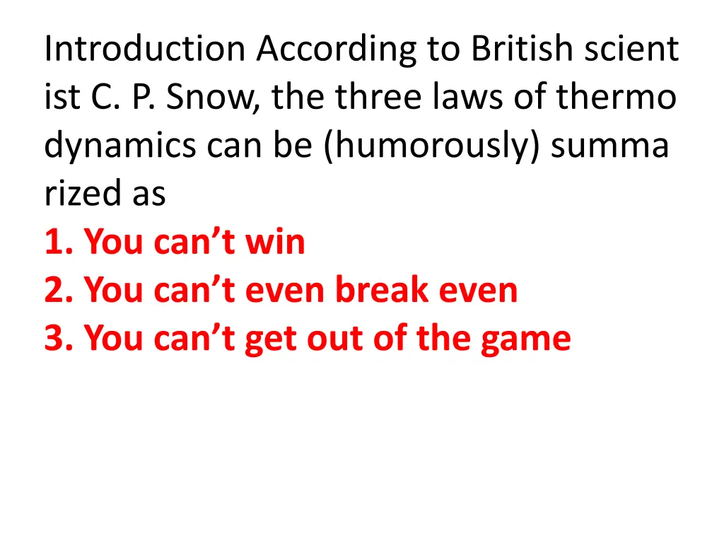 introduction according to british scient