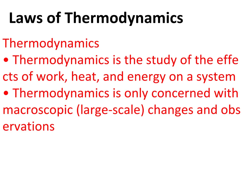 laws of thermodynamics