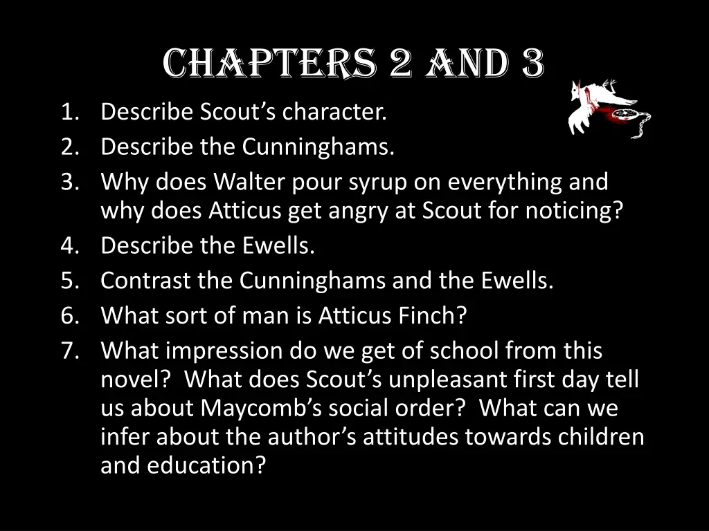 chapters 2 and 3 1 describe scout s character