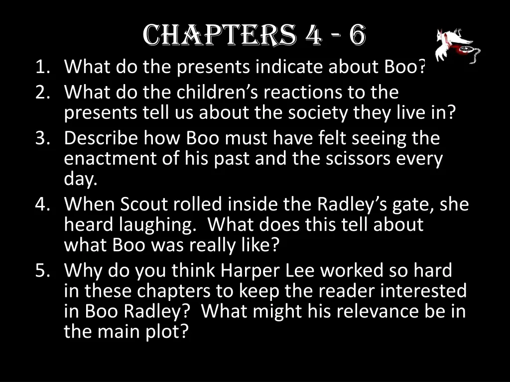 chapters 4 6 1 what do the presents indicate