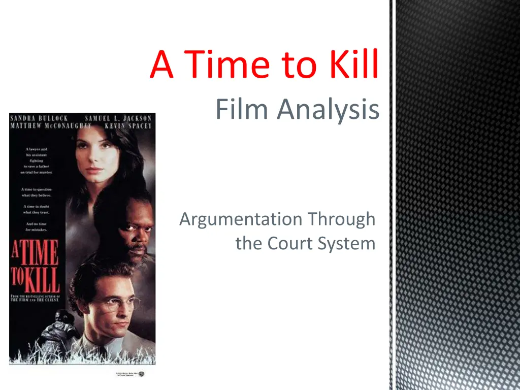 a time to kill film analysis