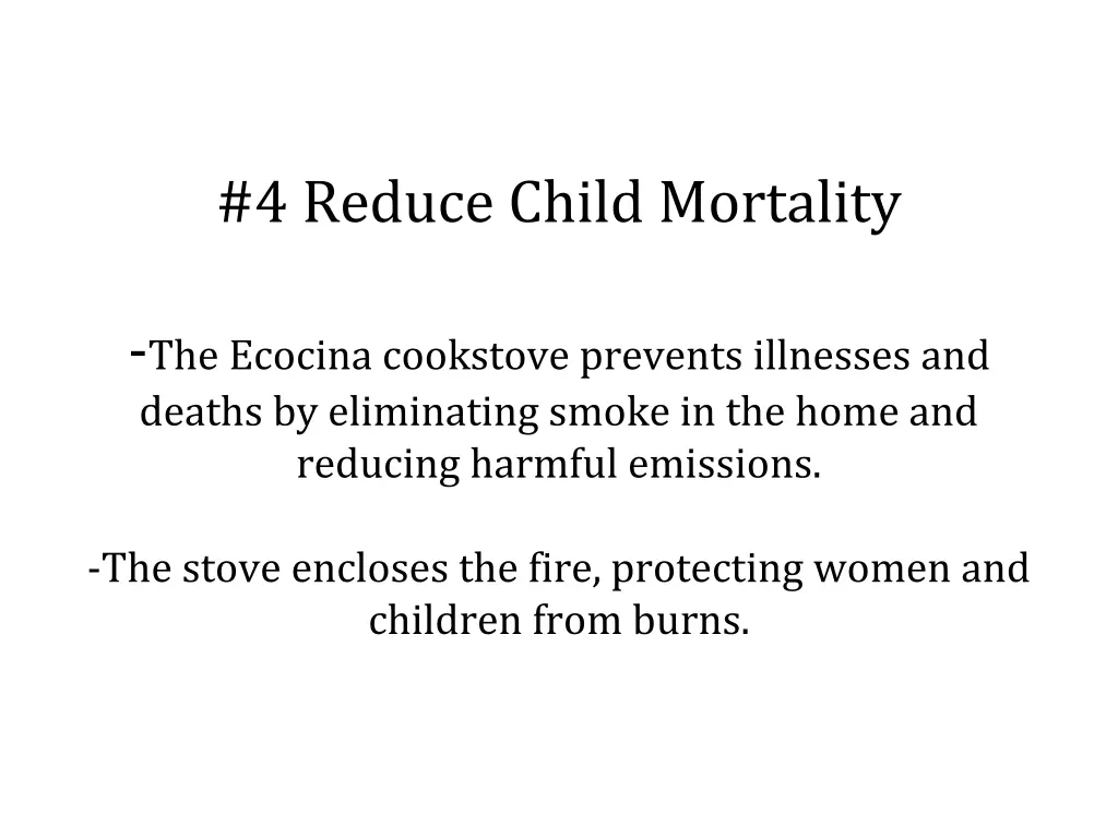 4 reduce child mortality