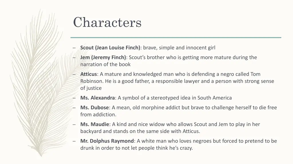 characters