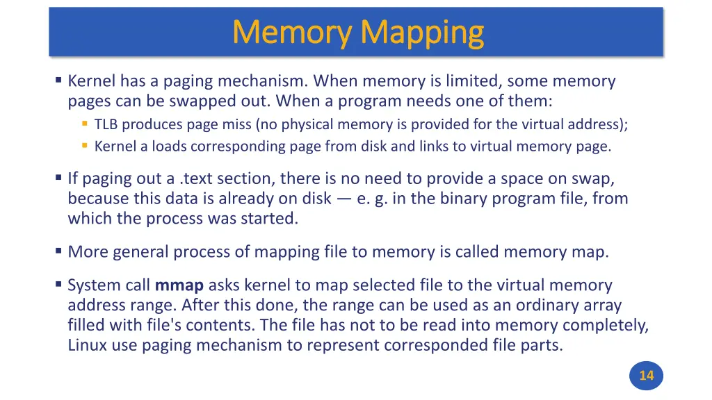 memory mapping memory mapping