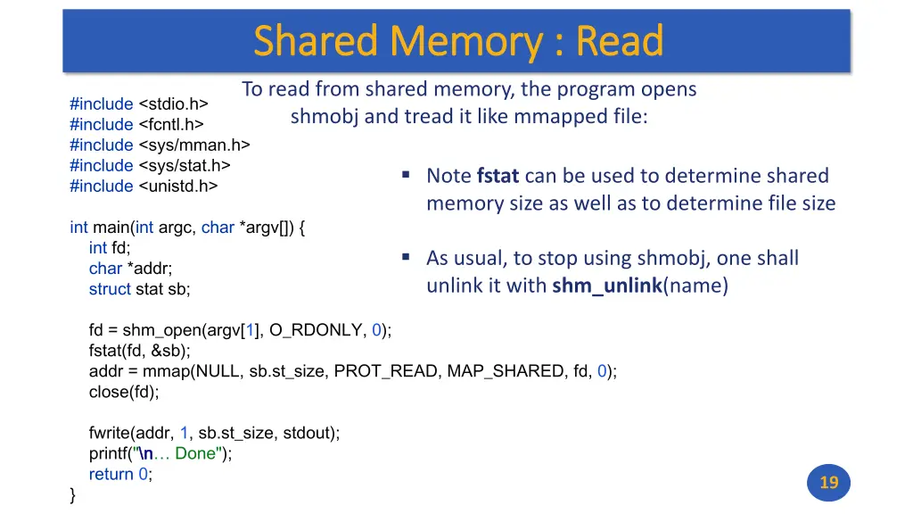 shared memory read shared memory read