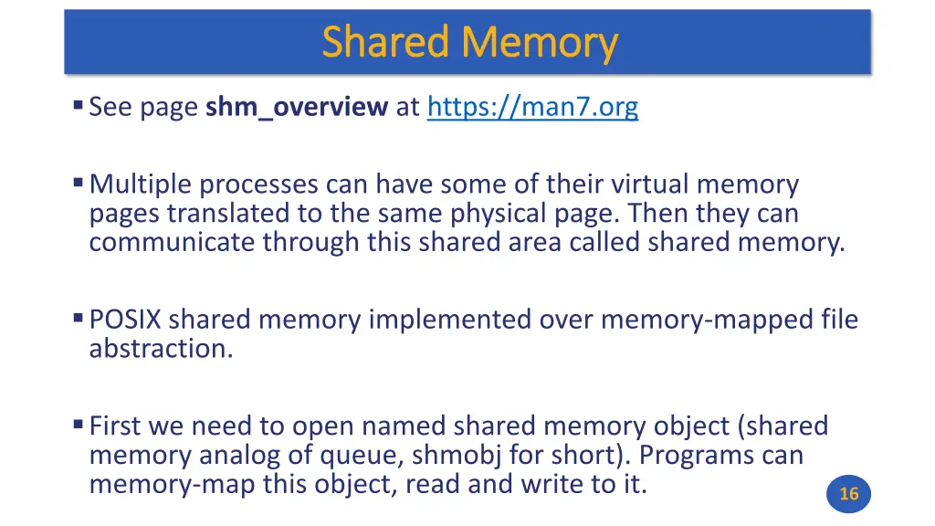 shared memory shared memory