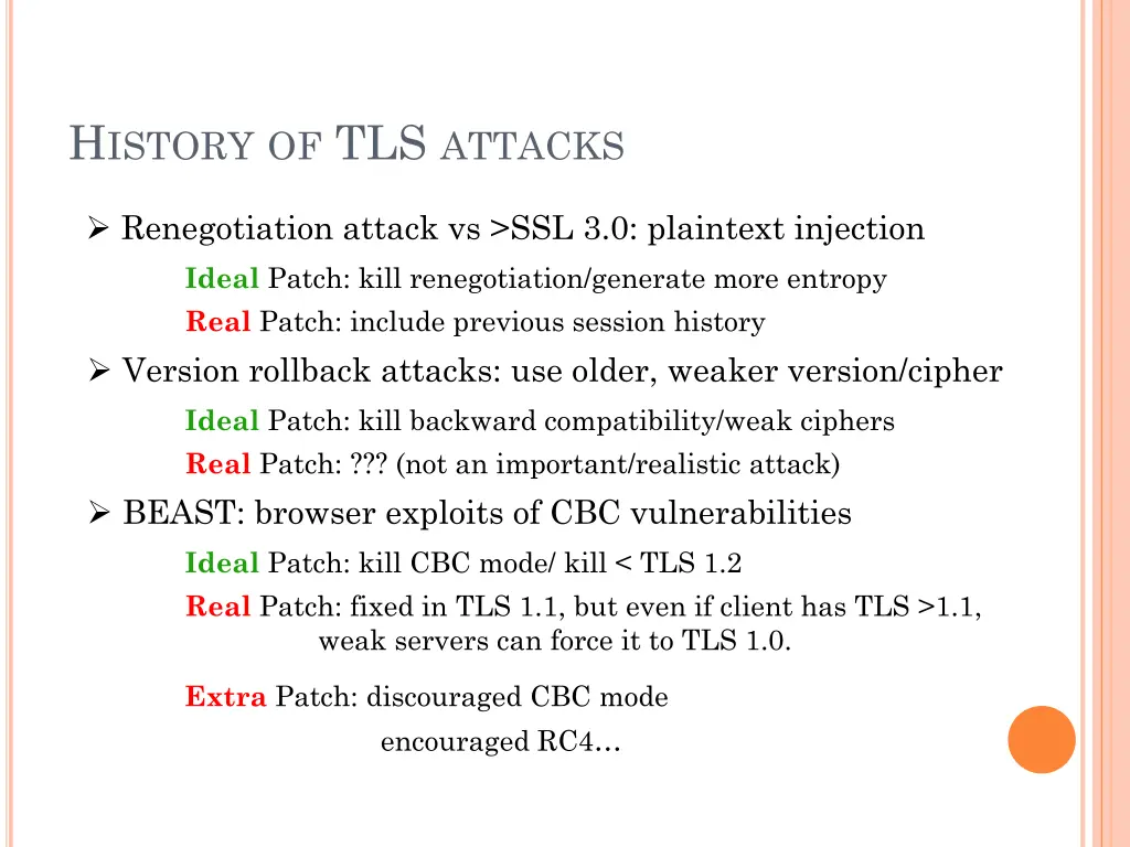 h istory of tls attacks