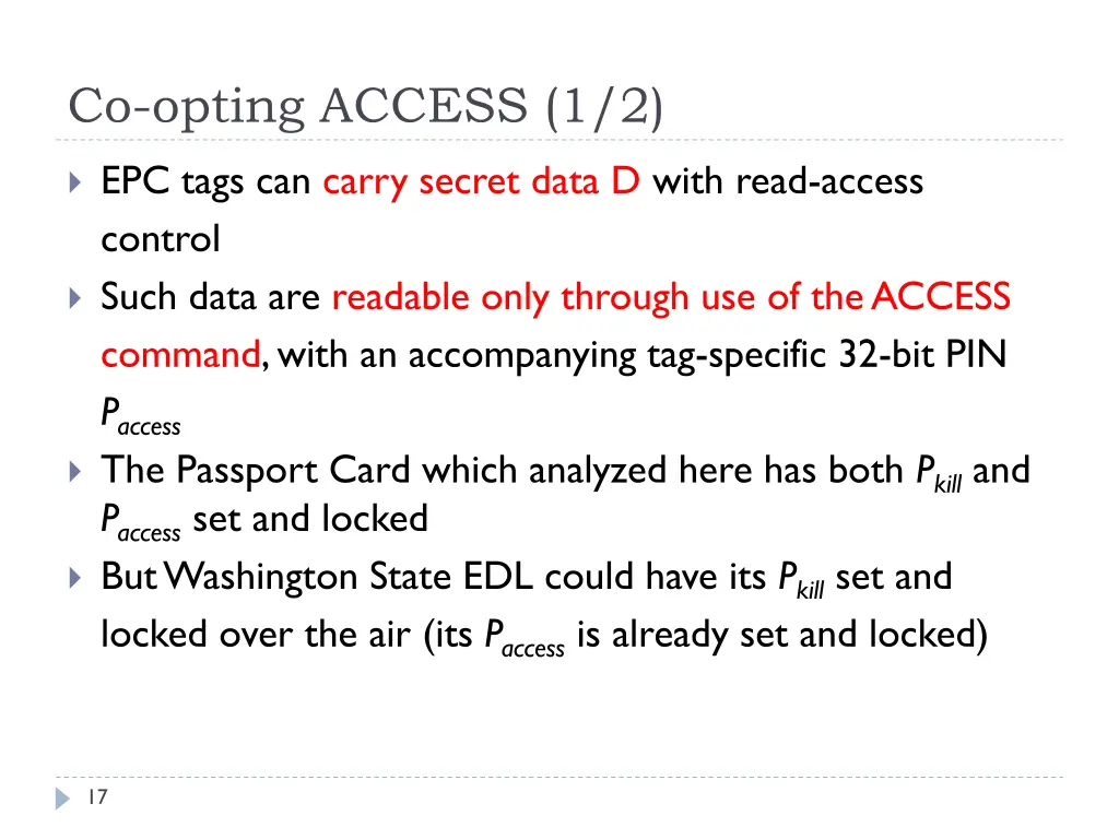 co opting access 1 2