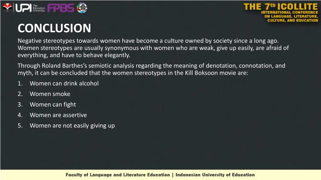 conclusion negative stereotypes towards women