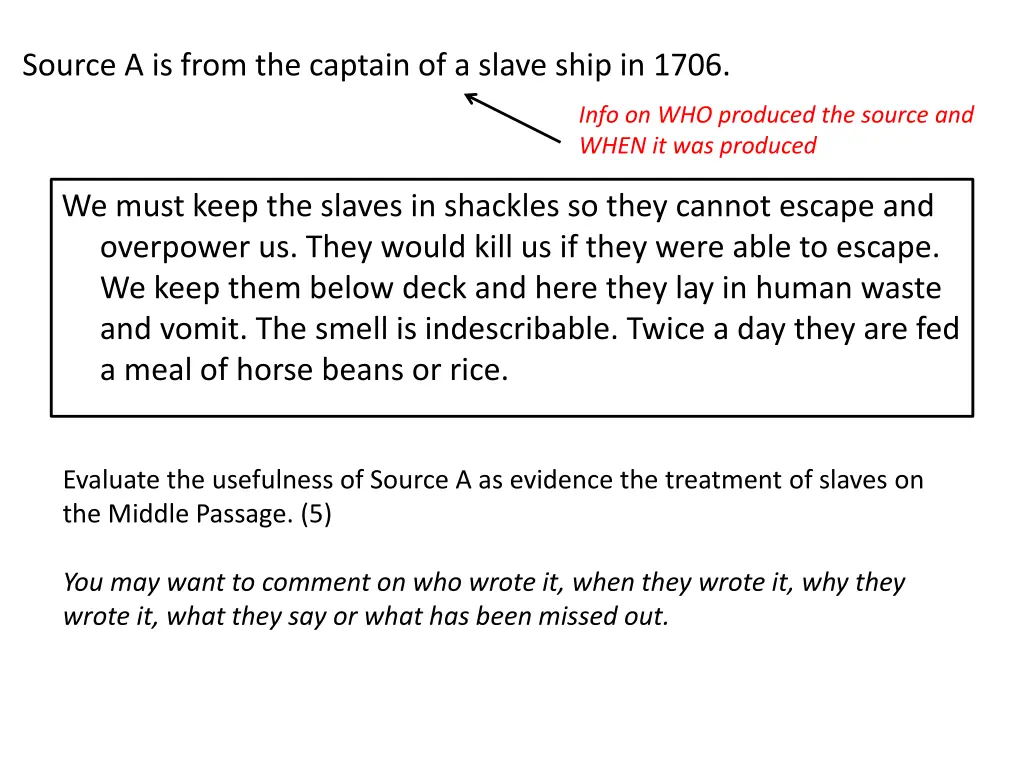 source a is from the captain of a slave ship 1