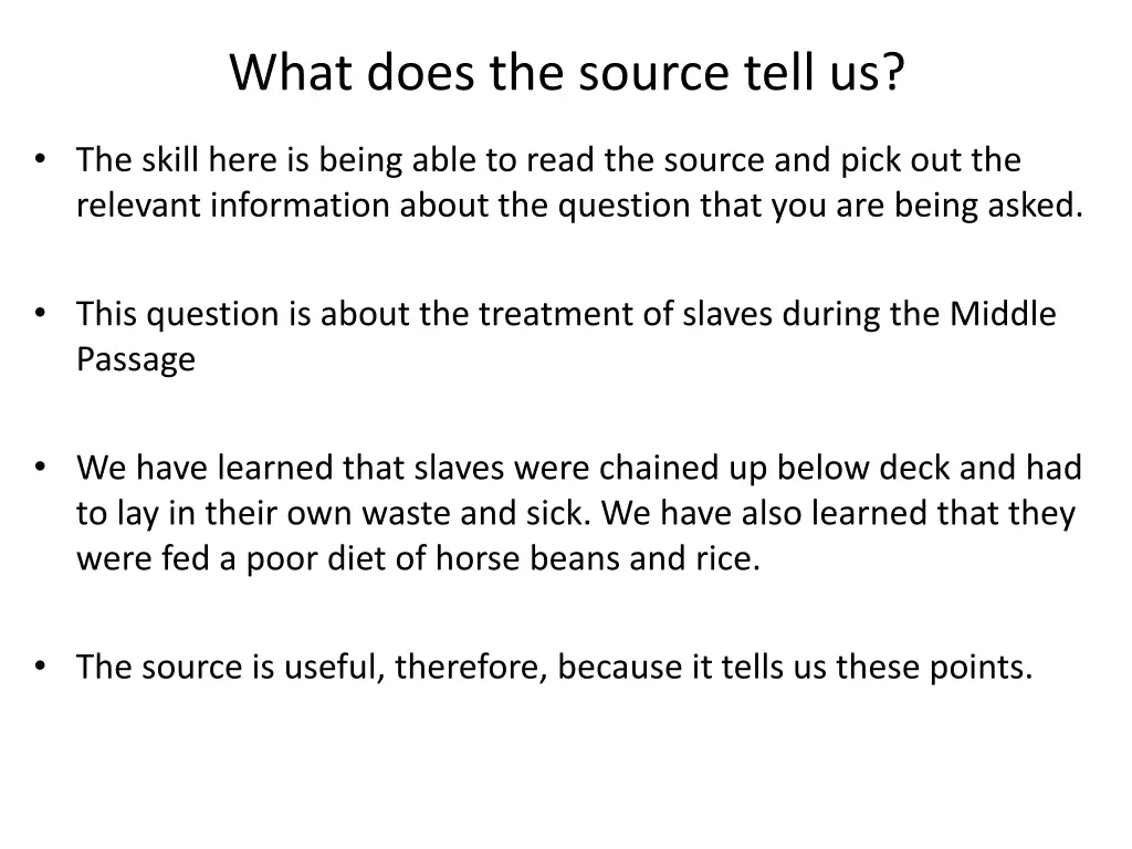 what does the source tell us 3