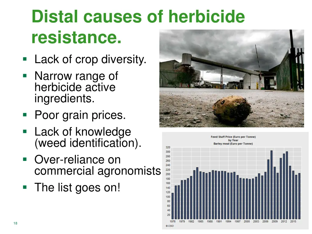 distal causes of herbicide resistance lack