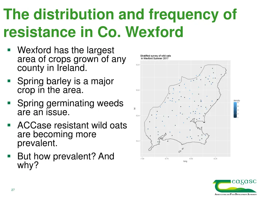 the distribution and frequency of resistance