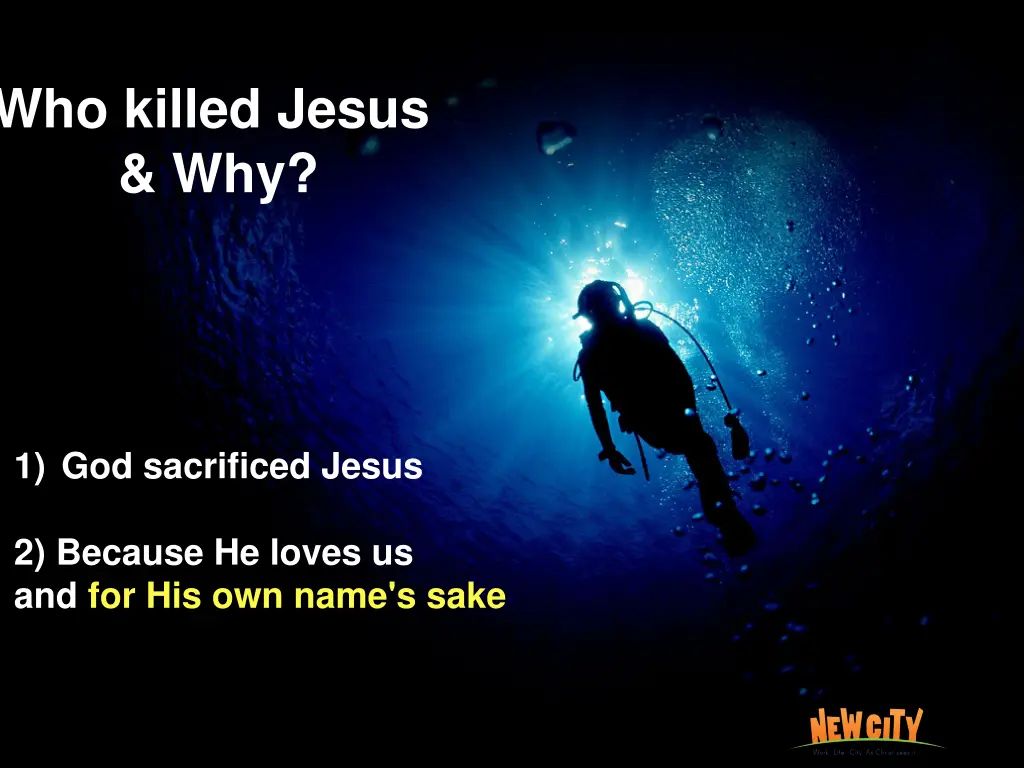 who killed jesus why