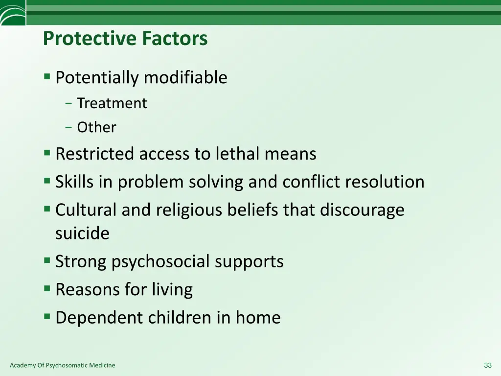 protective factors