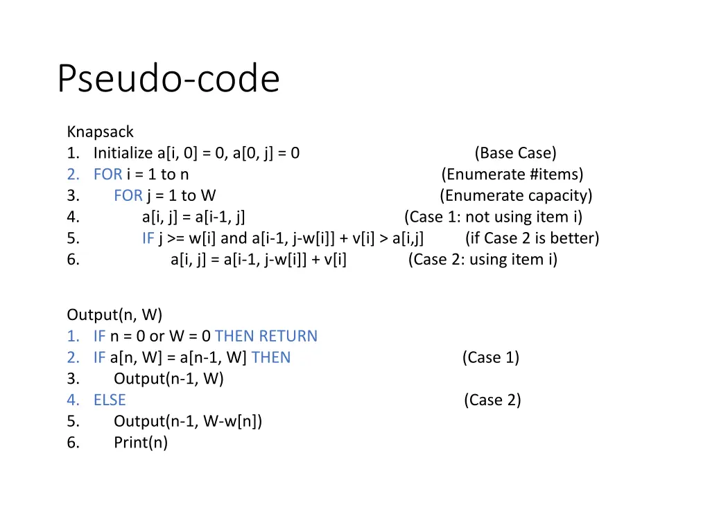 pseudo code