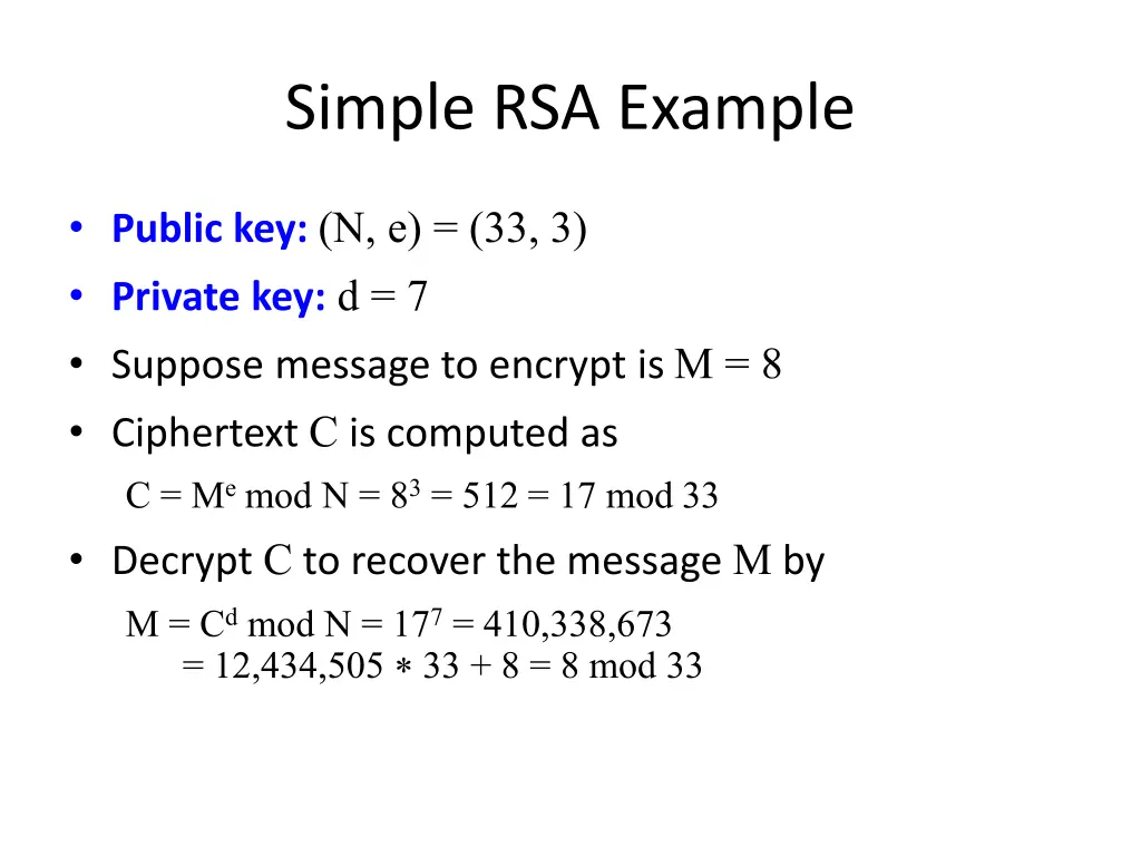 simple rsa example 1