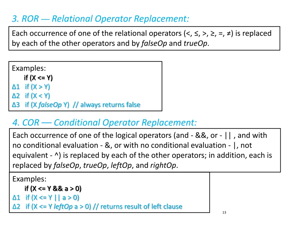 3 ror relational operator replacement