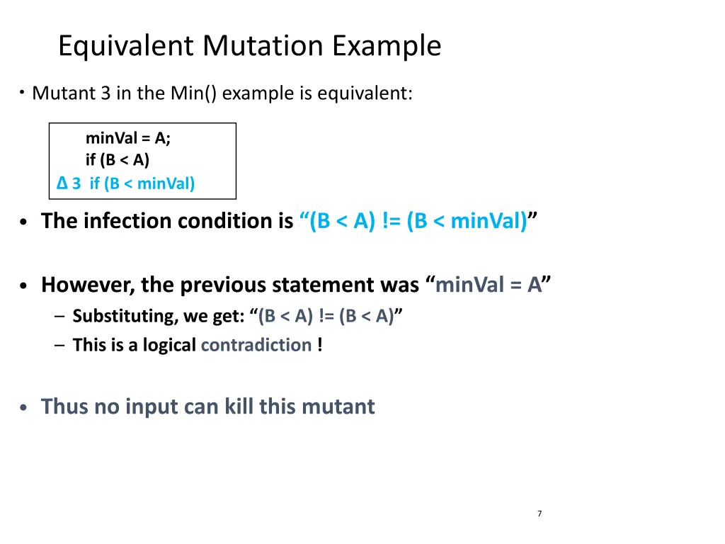 equivalent mutation example