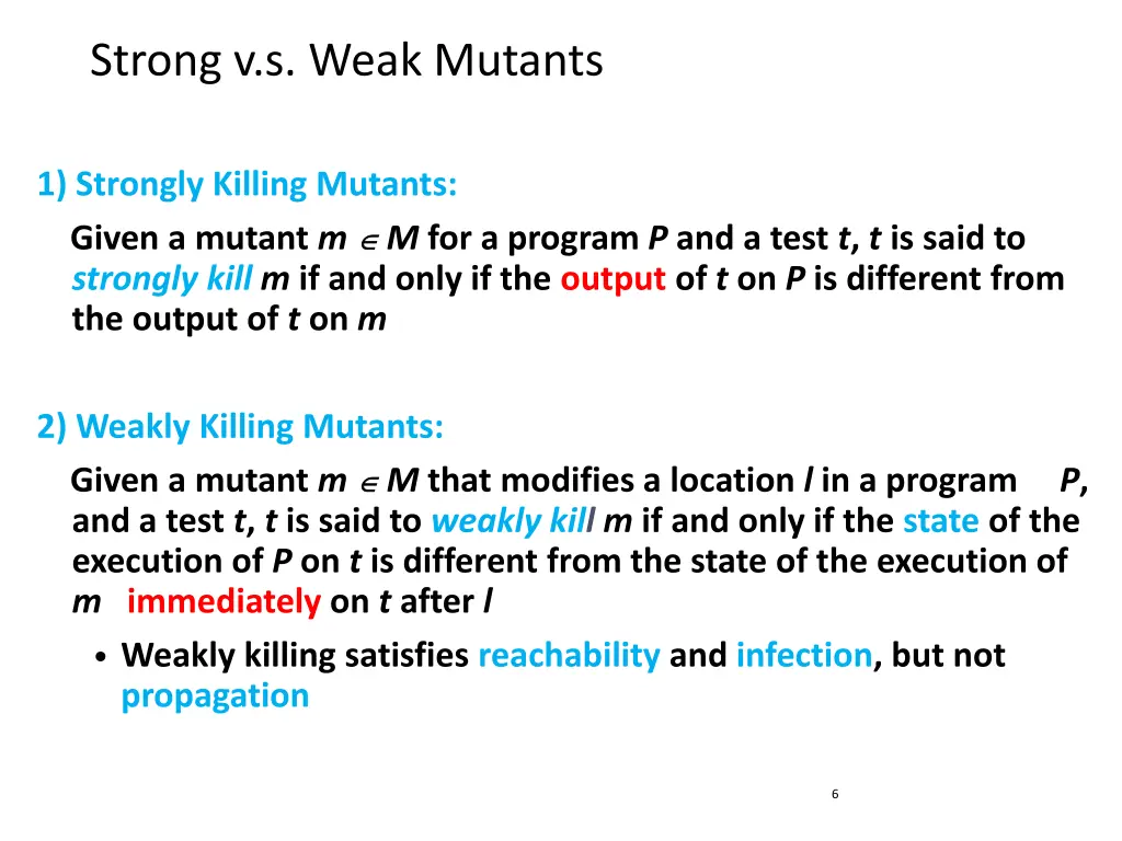 strong v s weak mutants