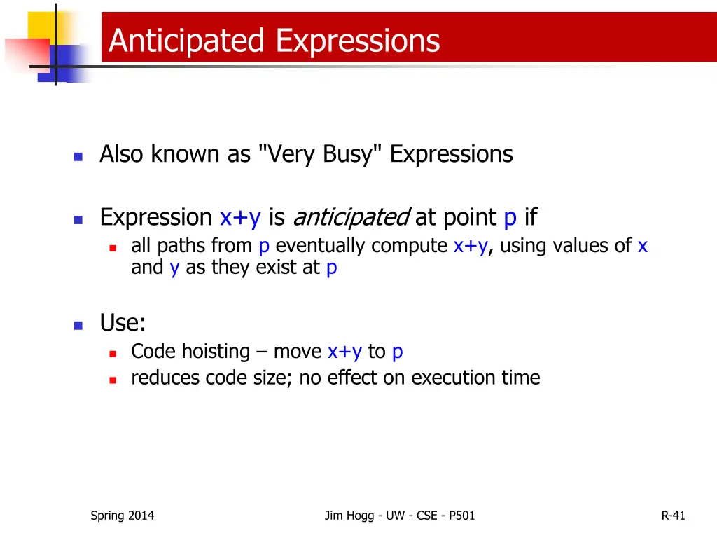 anticipated expressions