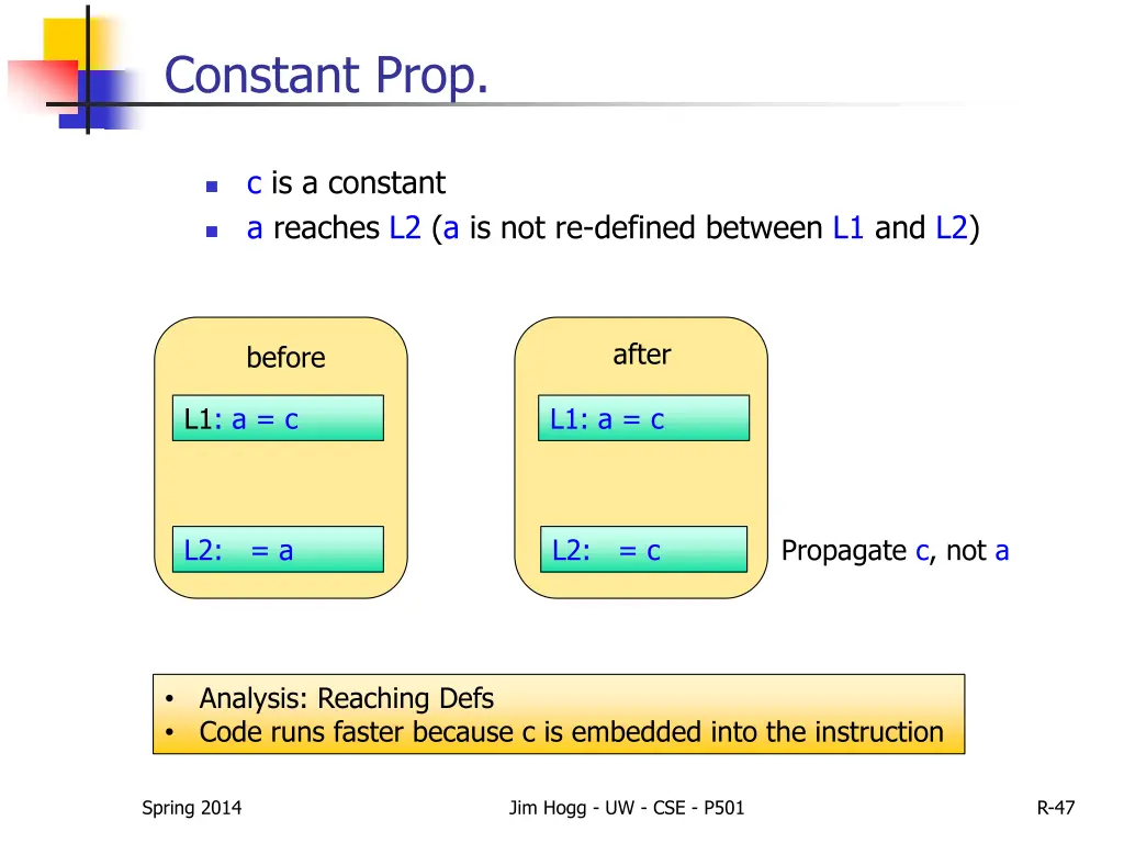 constant prop