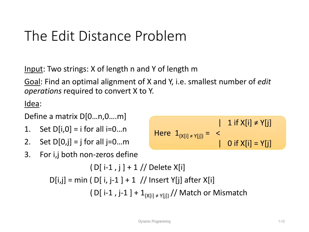 the edit distance problem 6