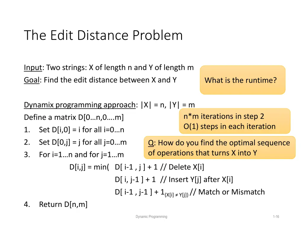 the edit distance problem 9