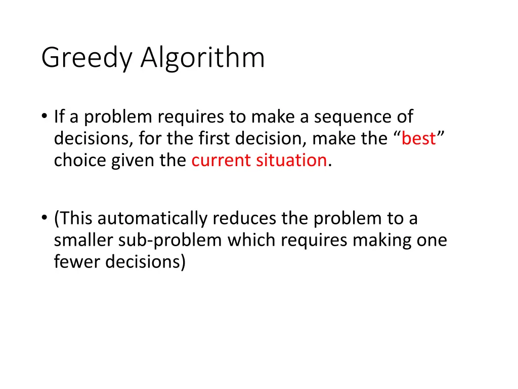 greedy algorithm