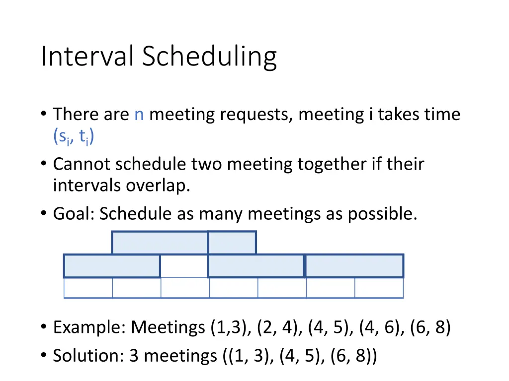 interval scheduling