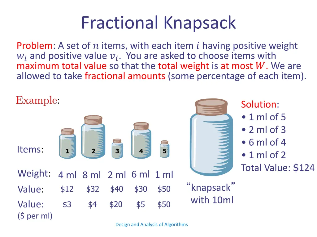 fractional knapsack 1