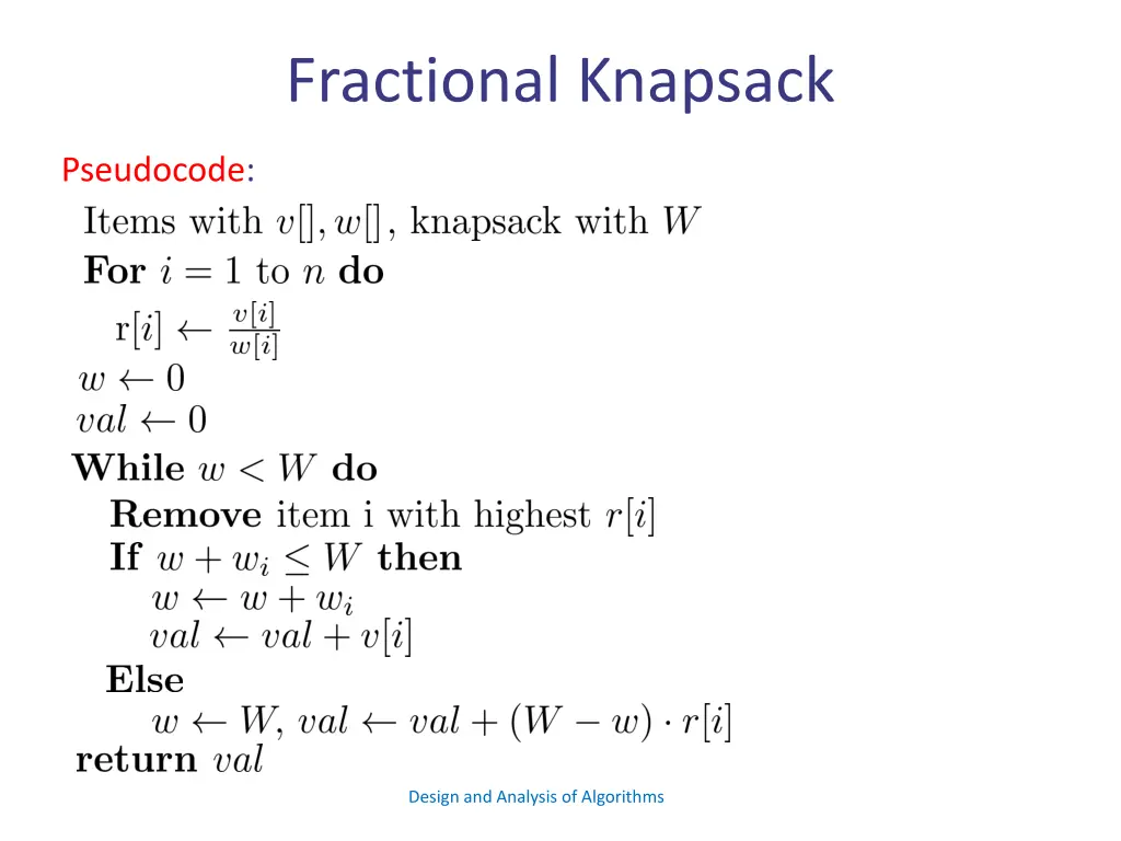 fractional knapsack 12