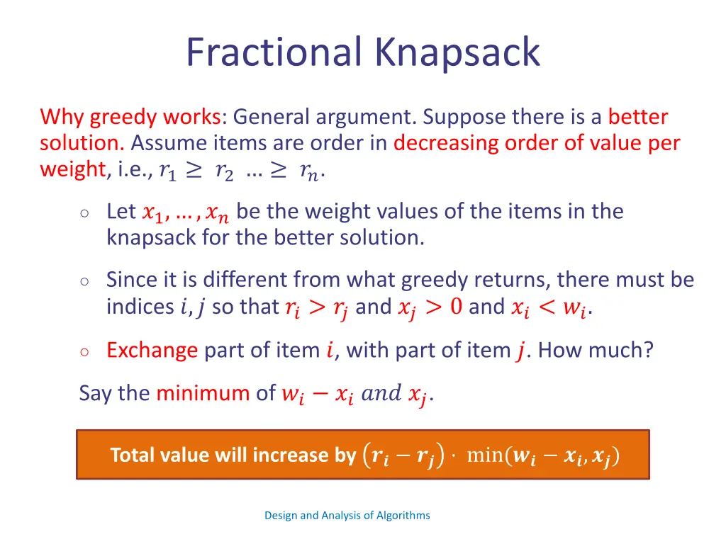 fractional knapsack 22