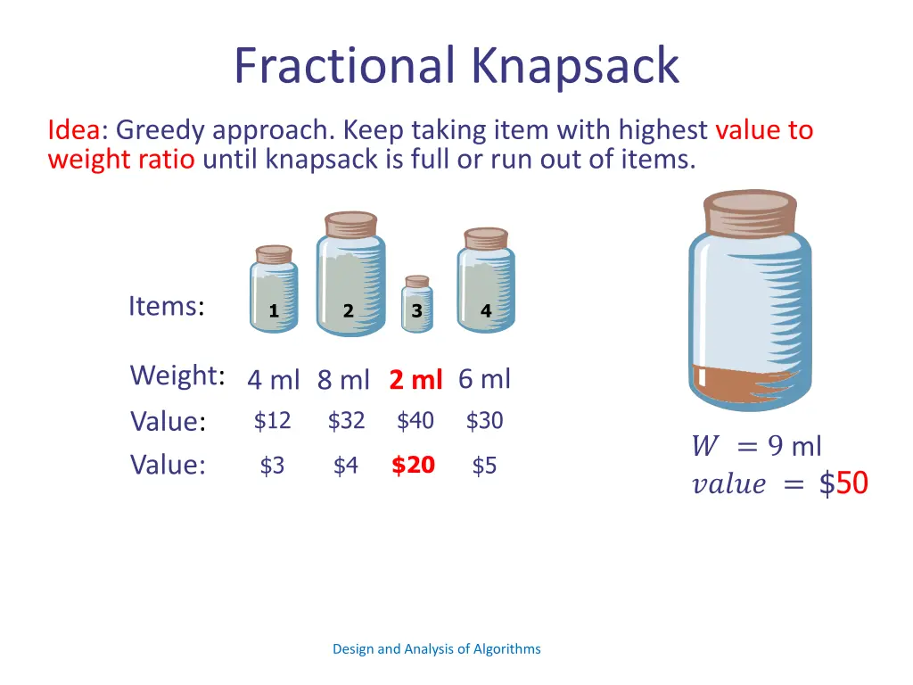 fractional knapsack 5