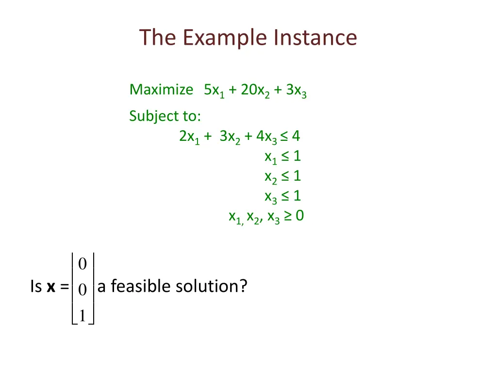 the example instance 2