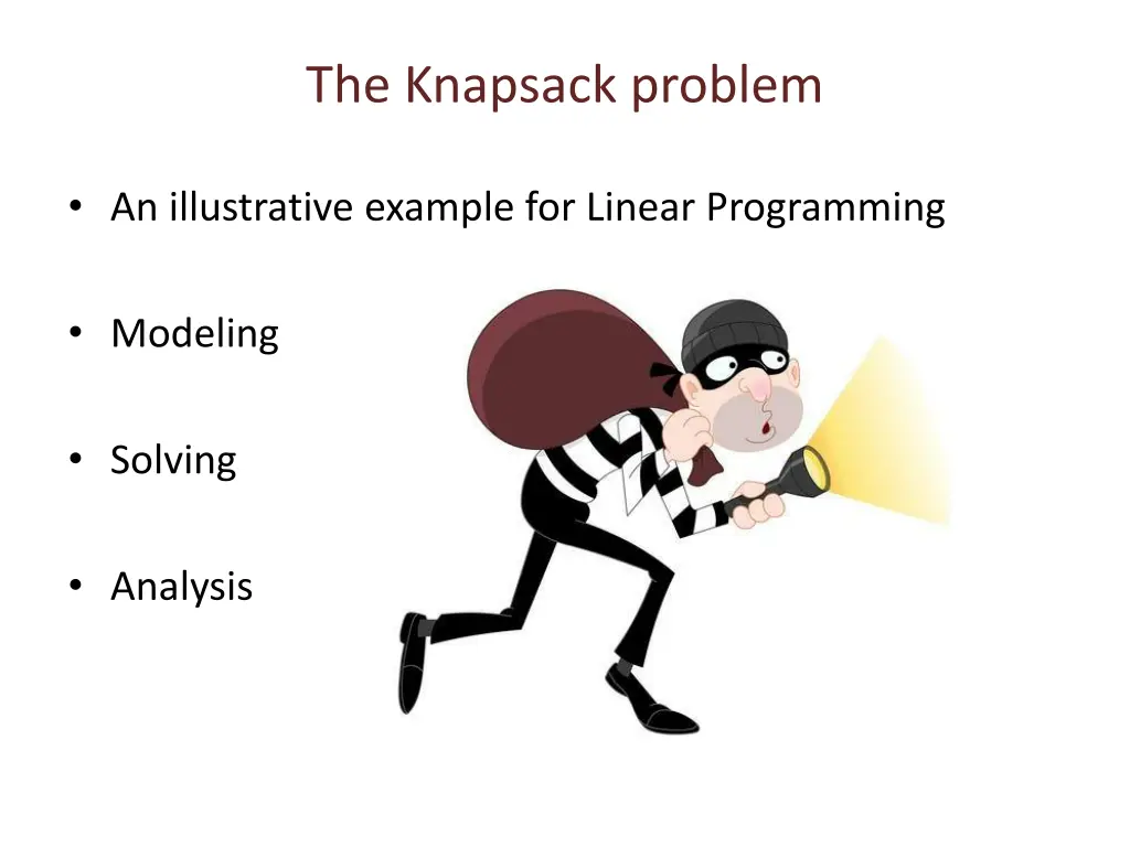 the knapsack problem