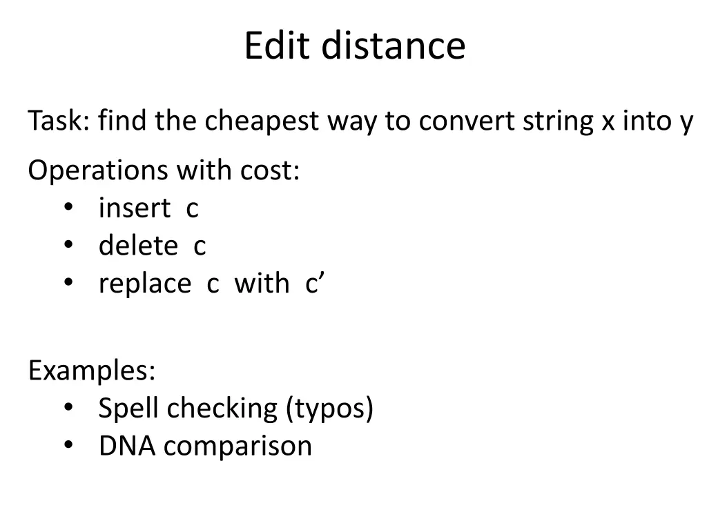 edit distance