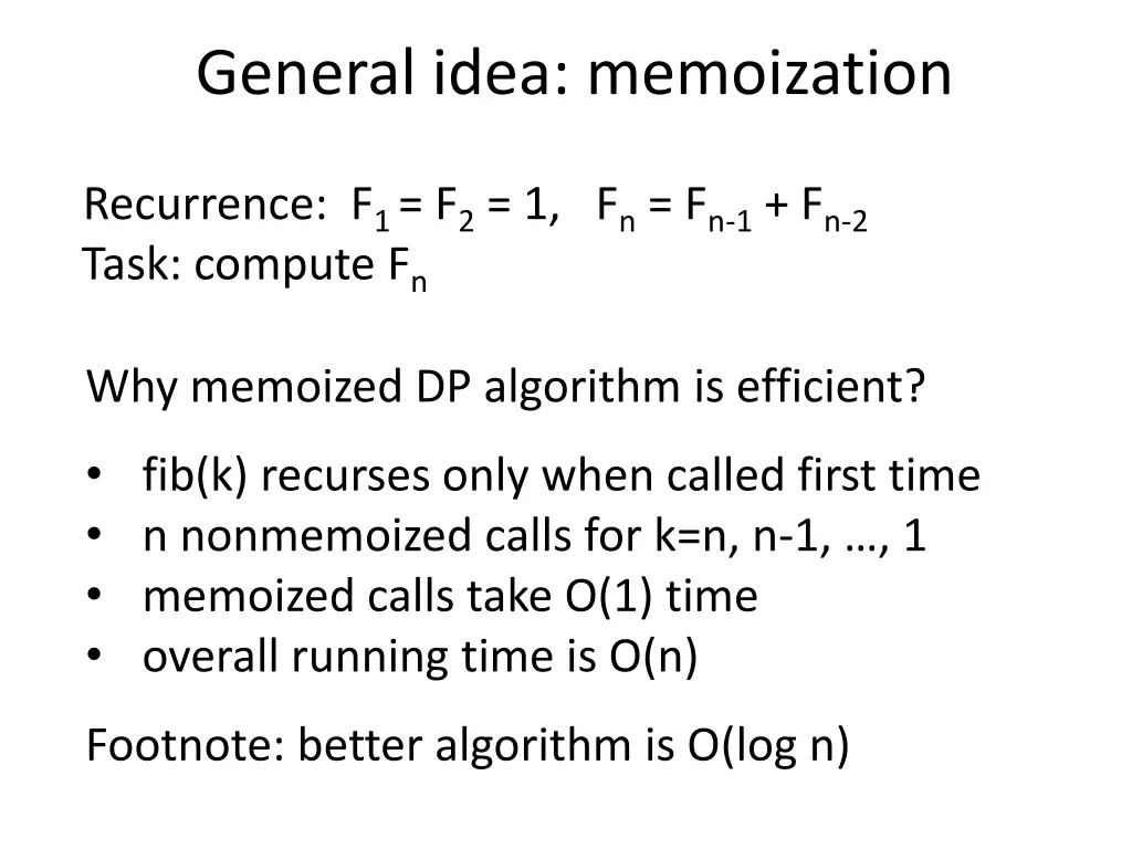 general idea memoization 1