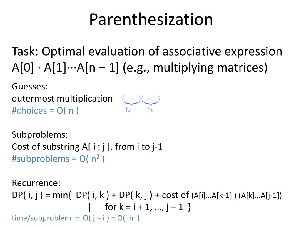 parenthesization 2