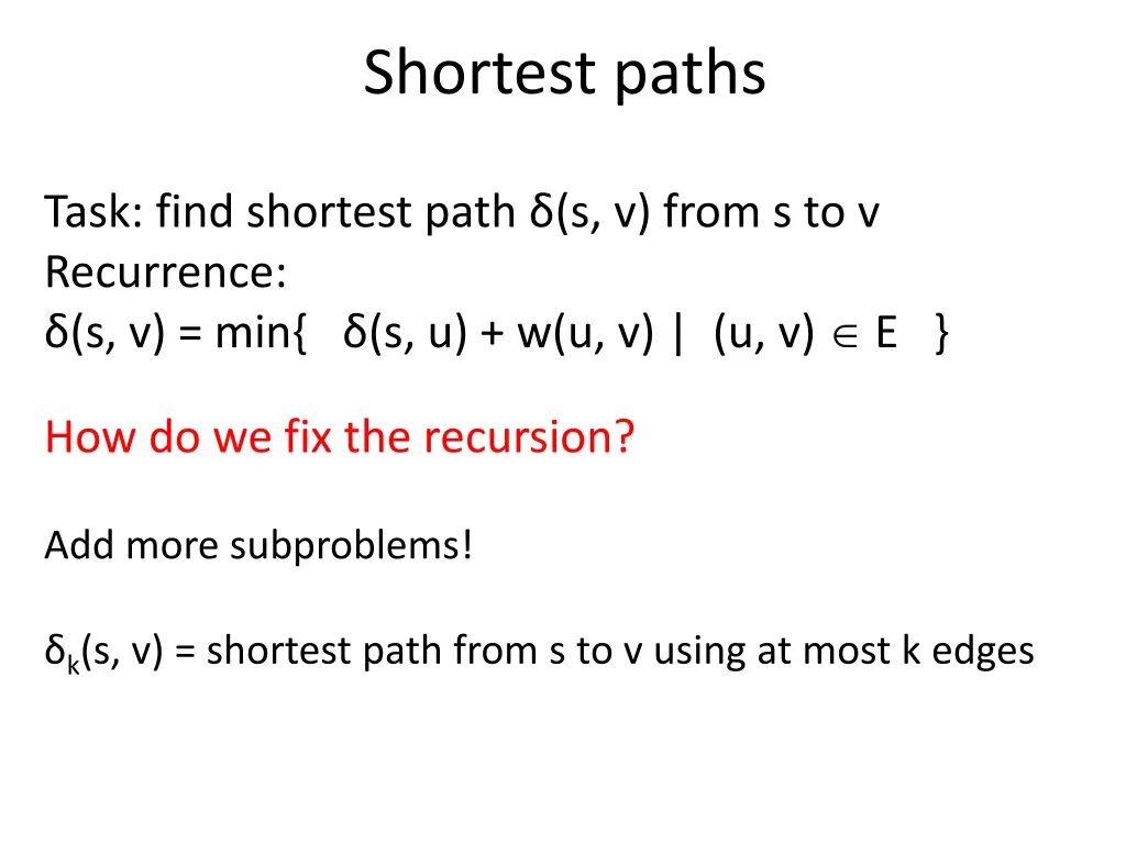 shortest paths 5